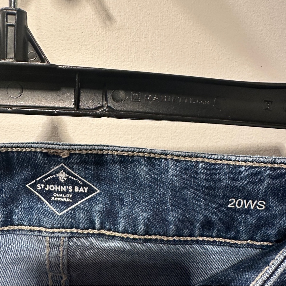 St. John's Bay Classic Blue Straight Leg Jeans - Picture 5 of 8